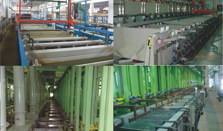 Fully automatic gantry electroplating production line